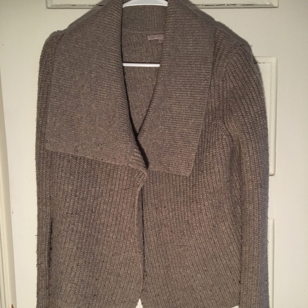 Beige Knit Cardigan